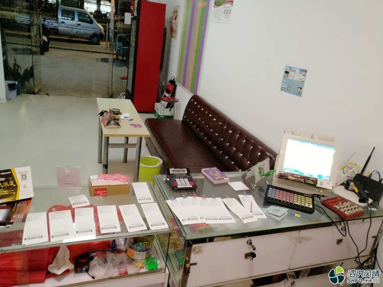 体育彩票店转让,空房也可以转让设备我全部带